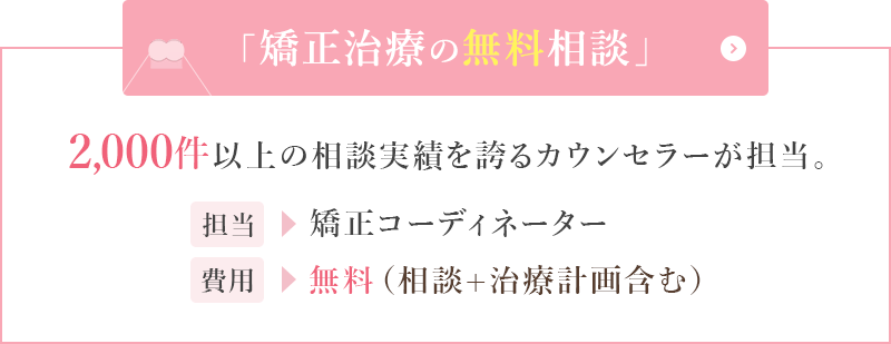 矯正治療の無料相談
